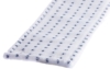 Preview: The image shows a white terrycloth strip with blue dots. It has a soft, fluffy fabric and is slightly frayed at the edges. Ideal for cleaning or as a towel.