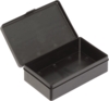 Preview: The image shows a black, rectangular box with a lid that is open. The interior surfaces are smooth, and there are no visible compartments or dividers. The box is sturdy and simple.