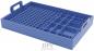 Preview: The image shows a blue tray with many small compartments. It has a handle on one side and is suitable for organizing items like electronic parts.