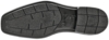 Preview: The image shows the sole of a shoe. It is dark, rubberized with a textured tread consisting of various patterns to provide traction and grip.