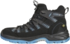 Preview: The image shows a black hiking boot with a high upper and blue accents. It features reflective elements and a sturdy sole that provides good grip. Ideal for outdoor sports.