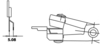 Preview: The image shows technical drawings of a component. On the left is the side view with a height of 5.08 mm. On the right is the top view, which shows the shape and details.