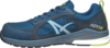 Preview: The shoe is dark blue with light blue accents and a white sole edge. It has a sporty design, is lightweight, and features a breathable upper.