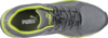 Preview: The image shows a gray sports shoe with colorful, bright yellow accents. It features a mesh upper, laces, and a sporty design. The brand name "Puma" is visible.