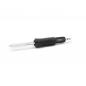 Preview: The image shows a soldering iron with a black, non-slip grip and a pointed, silver tip. The iron has a sleek shape and is suitable for precise soldering.