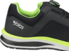 Preview: The image shows a black sports shoe with green accents. It has a textured surface and a white sole. The "jalas" logo is visible on the side.