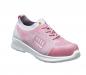 Preview: The shoe is a light, sporty sneaker in pink and white. It features a knitted upper, a cushioned sole, and lacing that ensures a good fit.