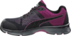 Preview: This is a sporty shoe in black with purple accents. It features a breathable mesh structure, a cushioned sole, and a modern shape, ideal for leisure or sports.