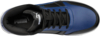 Preview: The image shows a sports shoe from Puma. The shoe is predominantly blue with black accents. It has a smooth surface, laces, and a sporty, flat sole.