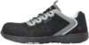 Preview: The shoe is black with gray accents. It has a sporty shape, a sturdy sole, and is equipped with holes for ventilation. The laces are gray and the inside is softly padded.