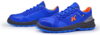 Preview: The image shows a pair of sporty, blue shoes with a sturdy, black sole. The tongue and orange details provide a modern look and comfort.