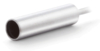 Preview: The image shows a silver, cylindrical metal body with one open end. A thin wire extends from the other end. The surface is smooth and shiny.