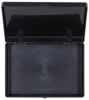 Preview: The image shows a black, open box with a flat bottom. The lid is on top and the inside has a smooth, dark surface with a slightly swirling pattern.