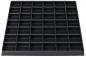 Preview: The image shows a black tray with many small compartments in an orderly grid. There are 48 equal-sized, rectangular compartments suitable for storing small objects.