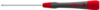 Preview: The image shows a screwdriver with a long, slender steel end and an ergonomically shaped handle. The handle is red and black and features the logo "wiha".