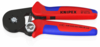 Preview: The image shows a red-blue wire cutter with a black blade. The handles are ergonomically shaped and provide a good grip. The pliers are marked with "KNIPEX" and technical specifications.