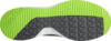 Preview: The image shows the sole of a sports shoe. The sole has a black area with a textured surface and a green area with grooved patterns.