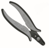 Preview: The image shows a gray pair of pliers with ergonomic, non-slip grips. It has a narrow, metallic cutting edge and a slightly curved head, ideal for precise tasks.