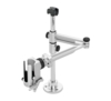 Preview: The image shows a silver, adjustable mounting arm. It has a base, a vertical stand, and a device holding clip attached to a joint.