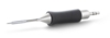 Preview: The image shows a writing instrument with a slender, metallic tip and a rubberized grip. The grip is black with grooves and the tip is pointed and silver.