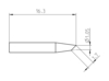 Preview: The image displays a technical drawing with dimensions. There is an elongated shape that tapers to a point at one end. Measurements are provided in millimeters.