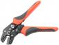 Preview: The image shows a cable cutter with ergonomic, red-black handles. The blades are serrated and intended for stripping cables. The tool halves are slightly curved.