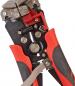 Preview: The image shows a cable cutter with red, grippy handles and a metallic upper part. The tool jaws are sharp and precisely designed, ideal for stripping cables.