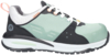 Preview: A sporty shoe with a green upper and black accents. It has a white sole, gray details, and a sturdy construction. White laces and a small logo on the side.