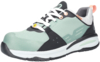 Preview: The shoe is sporty with a mint green, gray, and black upper. It features a cushioned sole, bright laces, and a striking design. Ideal for active people.