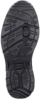 Preview: The image shows the sole of a shoe. It is black and features a textured tread with vertical and horizontal grooves designed to provide good traction.