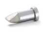 Preview: The image shows a metal pin with a pointed, angled front and a flat, round head. It is silver-colored and has a smooth surface that reflects light.