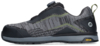 Preview: The shoe is sporty and modern, primarily in gray with black and green accents. It has a non-slip sole, a quick lacing system, and is versatile for outdoor activities.