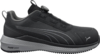 Preview: The image shows a black Puma sports shoe with a slightly textured surface. It features a practical lacing system and a flexible, non-slip sole.