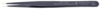 Preview: The image shows a dark, pointed tweezer made of stainless steel. It has a matte finish and is marked with the inscription "anti-acid stainless-antimagnetic".