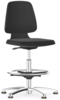 Preview: The chair is height-adjustable, has a black seat and backrest, and a sturdy, chrome-plated base with five casters. It appears modern and ergonomic.