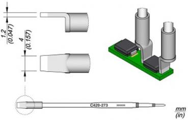 The image displays technical drawings of a sensor. The top part shows two views of the connector components, while the bottom part details the sensor with dimensions given in millimeters.