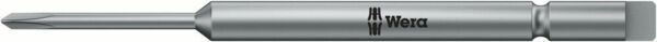 The image shows a silver screwdriver with a long, narrow handle and a tip for screws. It has the "Wera" logo on the handle.