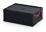 5302.FB-6040220.D - ESD folding box with lid, 42l