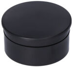 045.048.SMD - SMD round box, conductive black, 27 x 13 mm