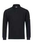 2647.P615 - Polo-Shirt, long sleeves black ESD