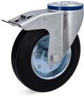 523.080.DS.EL - ESD Swivel castors with bolt hole - double stop (DS) 500, load capacity 50 kg