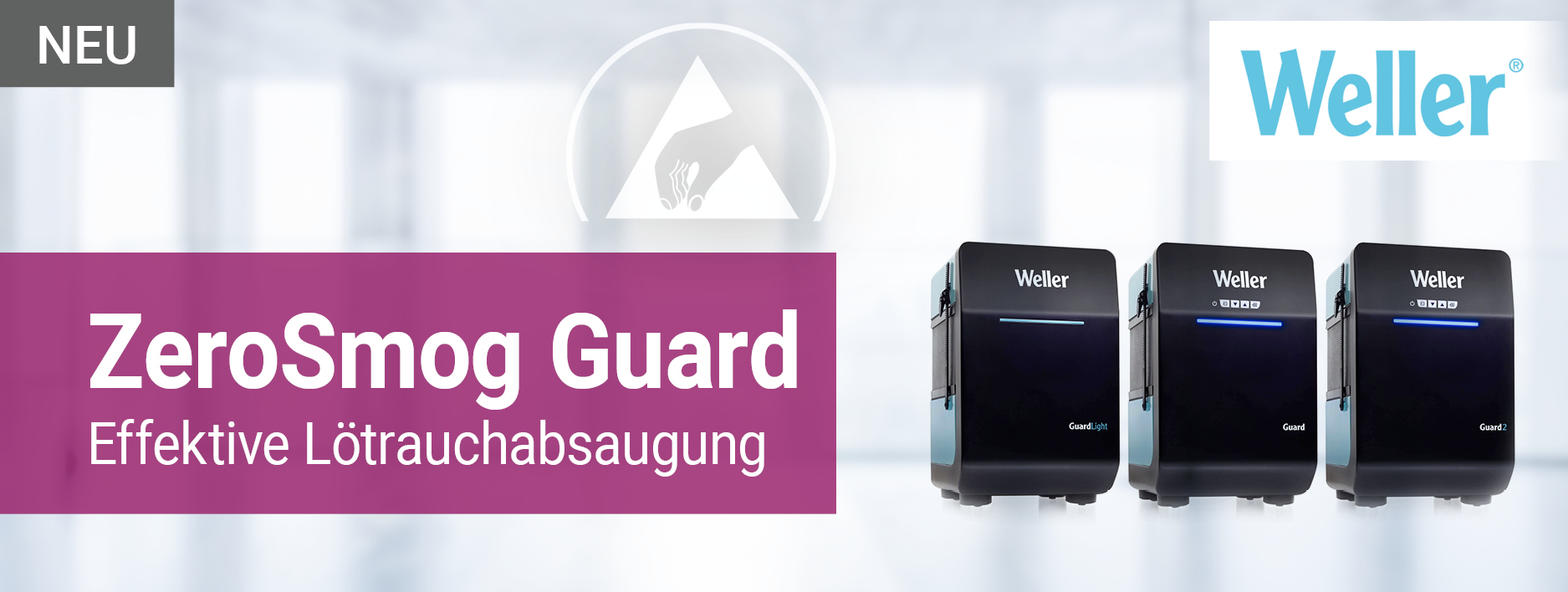 Weller ZeroSmog Guard effektive Lötrauchabsaugung